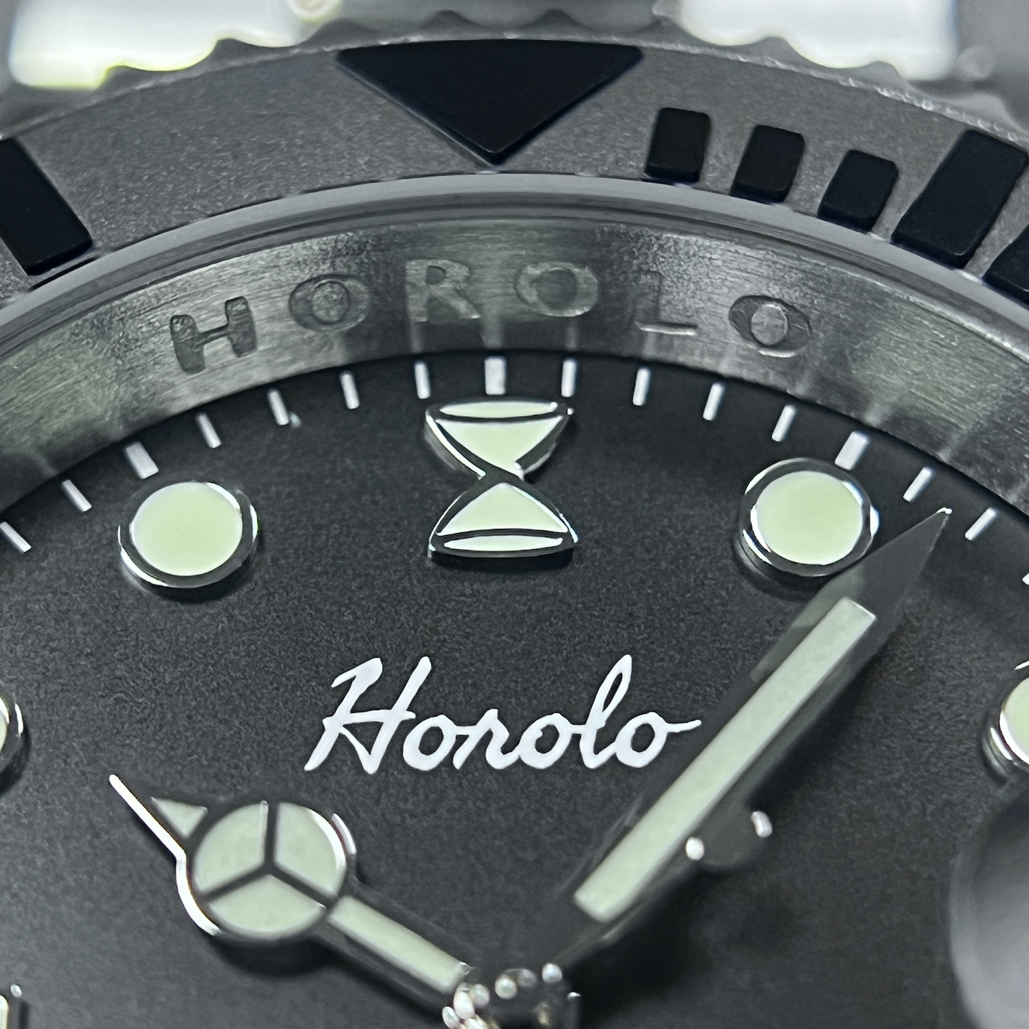 Horolo Black Face Submariner Diving Watch